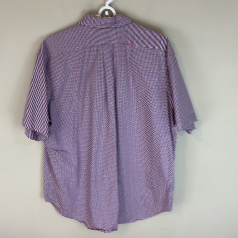 Ralph Lauren Cotton Plaid Button down Short Sleeve Shirt Size XL - Picture 4 of 11